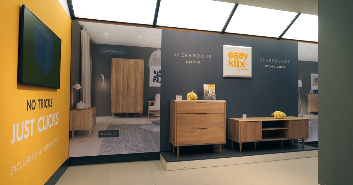 John Lewis ‘clicks’ with EasyKlix by Forte - Furniture News